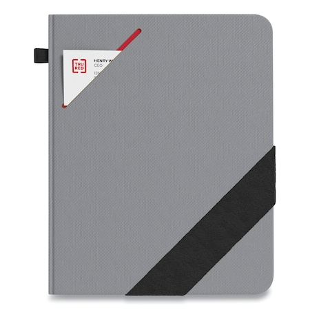 Tru Red Large Starter Journal, 1 Subject, Narrow Rule, Gray Cover, 10 x 8, 192 Sheets TR58413